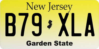 NJ license plate B79XLA