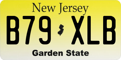 NJ license plate B79XLB