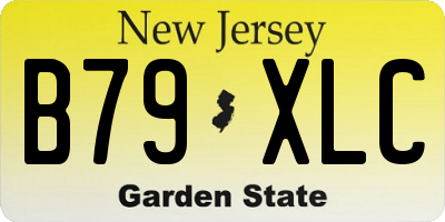 NJ license plate B79XLC