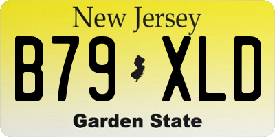 NJ license plate B79XLD