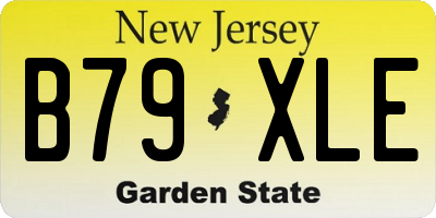 NJ license plate B79XLE
