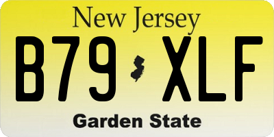 NJ license plate B79XLF