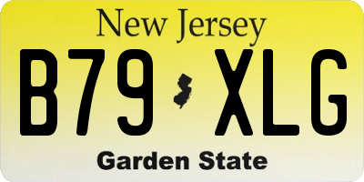NJ license plate B79XLG