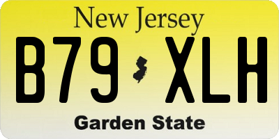 NJ license plate B79XLH