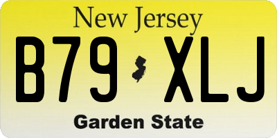 NJ license plate B79XLJ