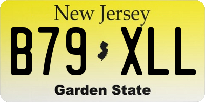 NJ license plate B79XLL