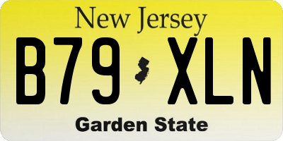 NJ license plate B79XLN