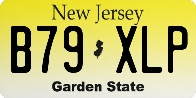NJ license plate B79XLP