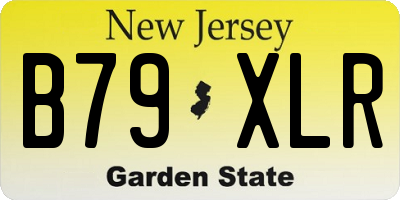 NJ license plate B79XLR
