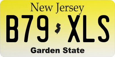 NJ license plate B79XLS