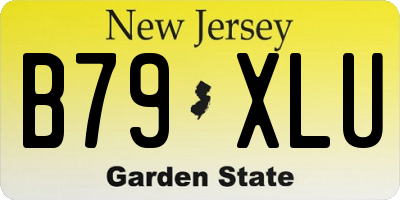 NJ license plate B79XLU