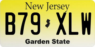 NJ license plate B79XLW