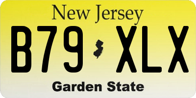 NJ license plate B79XLX