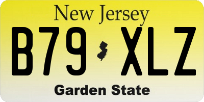 NJ license plate B79XLZ