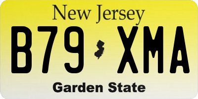 NJ license plate B79XMA