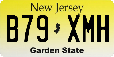 NJ license plate B79XMH