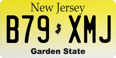 NJ license plate B79XMJ