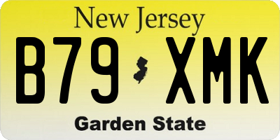 NJ license plate B79XMK