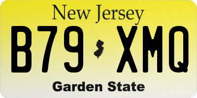 NJ license plate B79XMQ