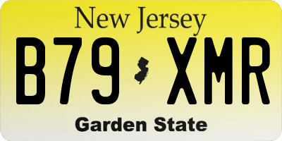 NJ license plate B79XMR