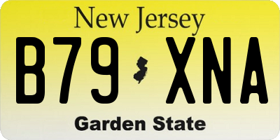 NJ license plate B79XNA