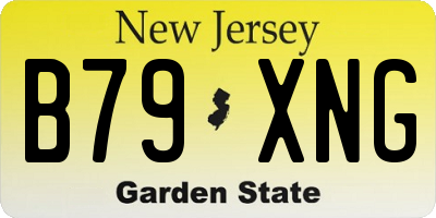 NJ license plate B79XNG