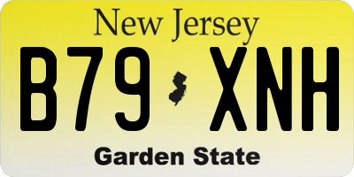 NJ license plate B79XNH