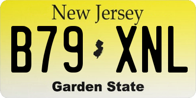 NJ license plate B79XNL