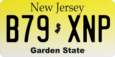 NJ license plate B79XNP