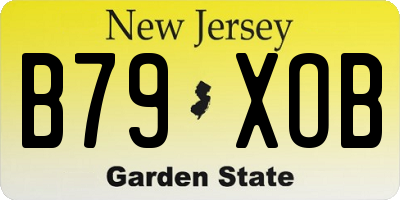 NJ license plate B79XOB