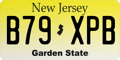 NJ license plate B79XPB