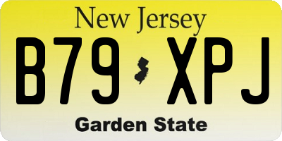 NJ license plate B79XPJ