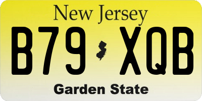 NJ license plate B79XQB