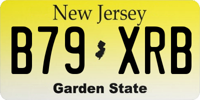 NJ license plate B79XRB