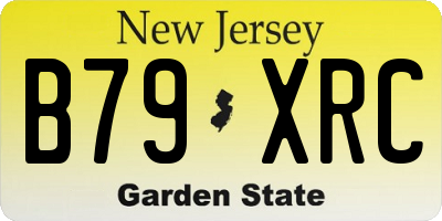 NJ license plate B79XRC