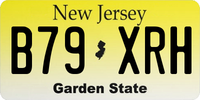 NJ license plate B79XRH