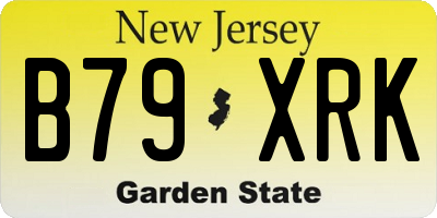 NJ license plate B79XRK