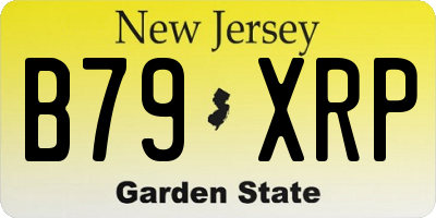NJ license plate B79XRP