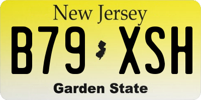 NJ license plate B79XSH