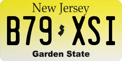 NJ license plate B79XSI