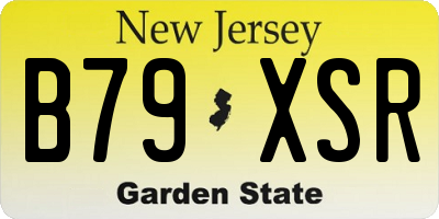 NJ license plate B79XSR