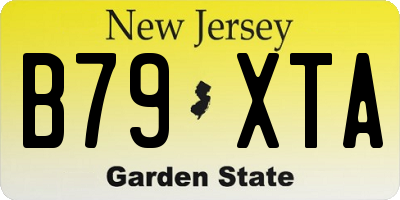 NJ license plate B79XTA