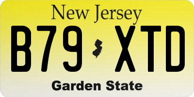 NJ license plate B79XTD
