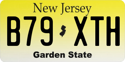 NJ license plate B79XTH