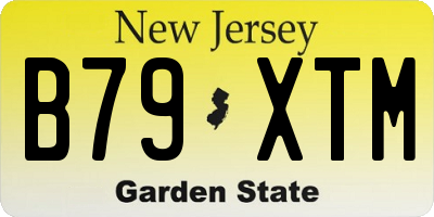 NJ license plate B79XTM