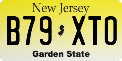 NJ license plate B79XTO