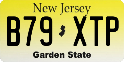 NJ license plate B79XTP