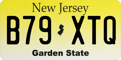 NJ license plate B79XTQ
