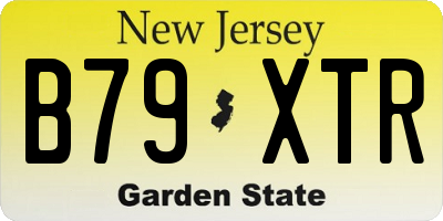 NJ license plate B79XTR