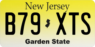 NJ license plate B79XTS